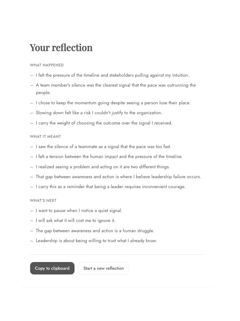 Reflection readout