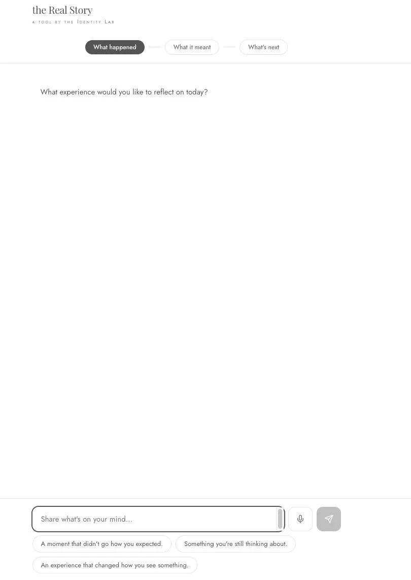 Empty chat screen